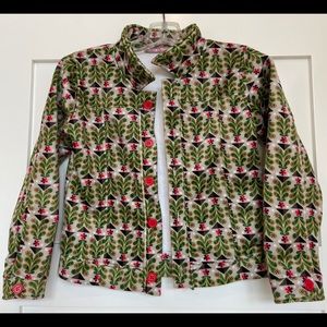 Jelly the Pug Size 7 Christmas Tree Velour Jacket